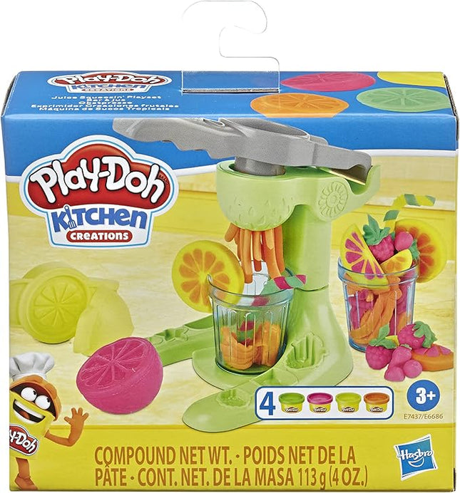 Play-Doh Kitchen Creations Juice Squeezin' Toy Juicer for Kids 3 Years and Up with 4 Non-Toxic Colors