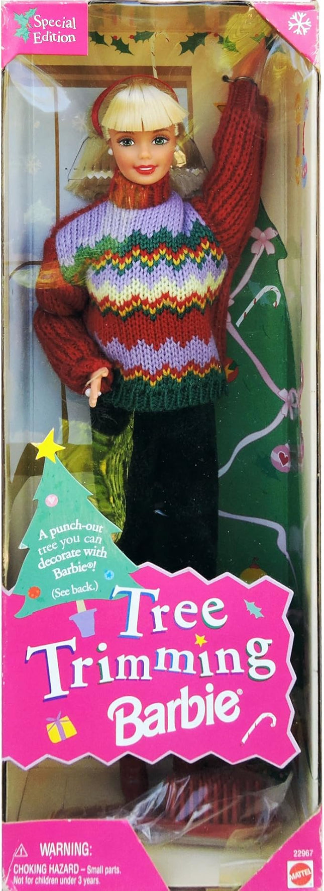 Barbie 1 X Christmas Tree Trimming Doll - Holiday Special Edition (1998)
