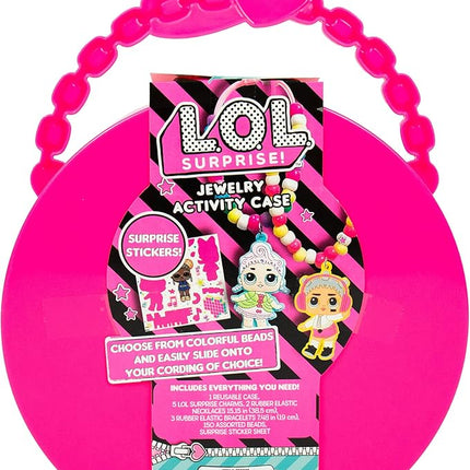 L.O.L. Surprise! Jewelry Activity Case, Create Custom Jewelry with 100+ Beads & Charms, DIY Kit for Kids Ages 6+