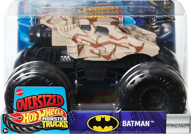 Hot Wheels Monster Trucks, Oversized Monster Truck, 1:24 Scale Die-Cast Toy Truck with Giant Wheels and Cool Designs