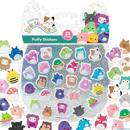 Original Squishmallows Squishy Stickers, Sticker Book of Your Favorite 'Mallows, Cute Stickers for Kids, Fun School Supplies, Classroom Prizes and Incentives, Cool Stuff for Gift Baskets