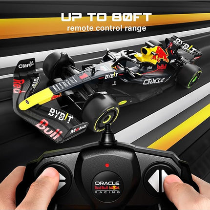 Voltz Toys Authentic Licensed 1:18 F1 RedBull Rb18 Car Remote Control Car - F1 Collection RC car Series for Kids and Adults - 2.4GHz RC Car for Gift (1:18 RedBull Rb18(NO.1))