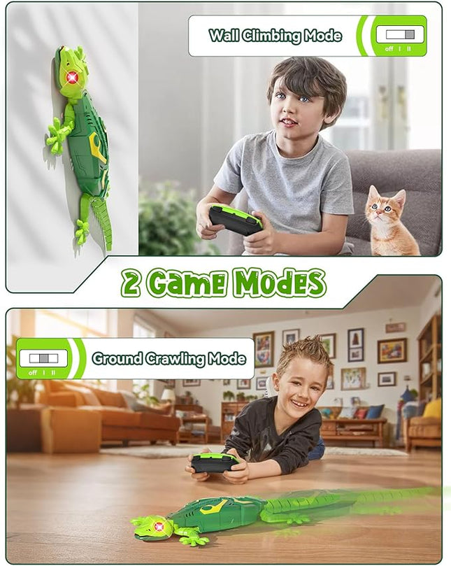 Wall Climbing Lizard,Rc Car Toys for Kids,Remote Control Cars,Wall Crawler Robot Geckos,Fun Kids Toys,Cool Stuff Gadgets 2025,Halloween Christmas Birthday Gifts for Boys Girls Teens Ages 3 4 5 6 7 8 +