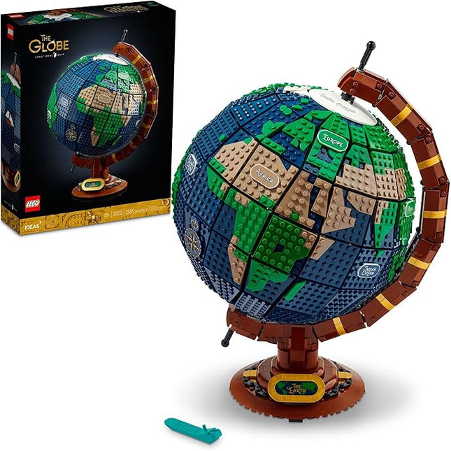 LEGO Ideas The Globe Building Set, Build and Display Model for Adults, Home Decor Gift for People with a Passion for Travel, Geography and Arts, 21332