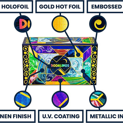 Doomlings - A Delightful Card Game for The End of The World - Best New Strategy Card Game for Kids, Adults & Teens | 2-6 Players | Perfect for Families and Travel | Easy to Learn (Deluxe Edition)