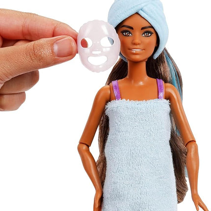 Barbie Party Unboxed Doll & Accessories, Glam Party Series with 10 Surprises Including Color-Change, Purple Sparkle Doll