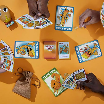 Hasbro Gaming Traitor Tots Card Game | Explosive Potato Party Card Game for Families and Adults | 3 to 10 Players | 25 Mins. Average | Indoor Summer Activities | Ages 8+