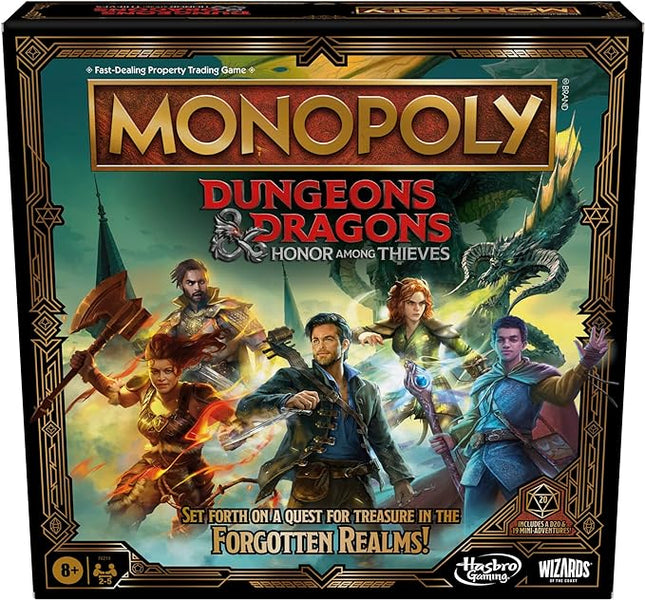 Hasbro Gaming Monopoly Dungeons & Dragons: Honor Among Thieves Game, Inspired by The D&D Movie, Monopoly D&D Board Game for 2-5 Players, Ages 8 and Up