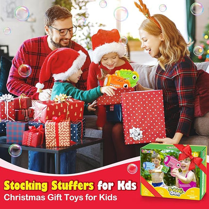 Boys Toys for 3-8 Year Old: 2 Pack Bubble Gun Machine Rechargeable, Kids Toys Birthday Gifts for 3 4 5 6 7 8 Years Old Boy Girls Toddlers Ages 3-5 Valentines Easter Outdoor