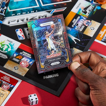Monopoly Prizm: NBA 2nd Edition Board Game | Monopoly Game with 2023-24 Panini NBA Trading Cards | Ages 8 and Up | 2 to 4 Players | Basketball Games