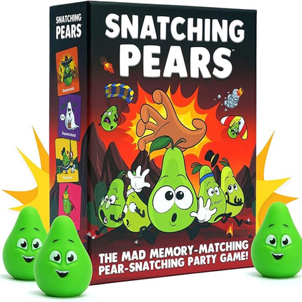 Snatching Pears! – The Hilarious Memory-Matching, Pear-Snatching Party Game | Family Board Game for Kids, Teens & Adults | 2-6 Players, Age 7+