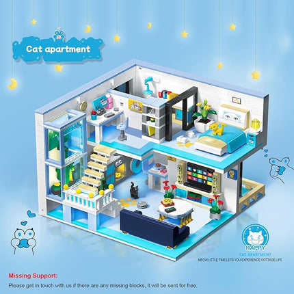 Friends House Building Block Set, Pets Collection Small Brick Model Set, Creative Mini Toy Building Sets, Children’s Day Birthday for Teens Kids Boys Girls 8+, 1235 PCS