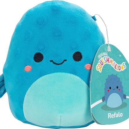 Squishmallows Original 5-Inch Refalo The Pufferfish - Official Jazwares Plush - Collectible Soft & Squishy Mini Little Stuffed Animal Toy - Gift for Kids, Girls & Boys