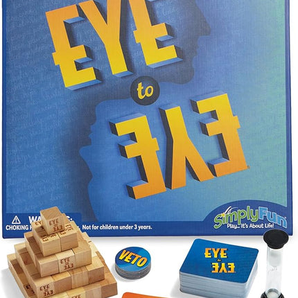 SimplyFun Eye to Eye - A Classic Category Matching and Conversation Game - A Prediction Game for Kids - 3 to 6 Players - Ages 10 & Up