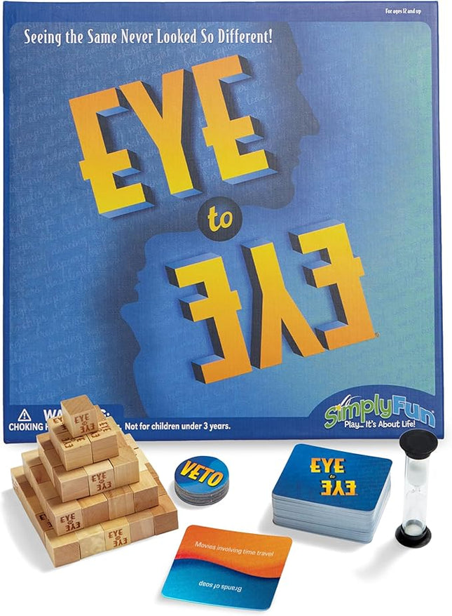 SimplyFun Eye to Eye - A Classic Category Matching and Conversation Game - A Prediction Game for Kids - 3 to 6 Players - Ages 10 & Up