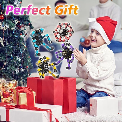 Transformable Fidget Spinners 16 Pcs for Kids and Adults Stress Relief Sensory Toys for Boys and Girls Fingertip Gyros for Party Favors Easter Gifts for Kids