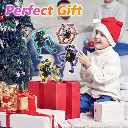 Transformable Fidget Spinners 32 Pcs for Kids and Adults Stress Relief Sensory Toys for Boys and Girls Fidget Toy Classroom Party Favors for Kids 4-8 8-12, Goodie Bag Stocking Stuffers Gifts
