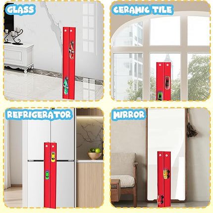 Race Track, Flex Track 12.8 Ft Starter Set, Car Truck Track Compatible with Hot Wheels and Diecast 1/64th Cars, Classic Long Roll Up Race Track with 4 Cars and 12 Suckers, Gifts for Kids Toddlers