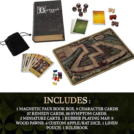 Bristol 1350 Board Game of Strategy, Deceit, and Luck for 1-9 Players