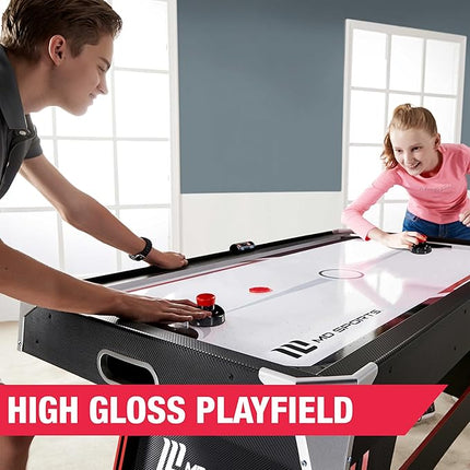 MD Sports Air Hockey Table with Arcade Electronic Scorer, Perfect for Family Game Rooms