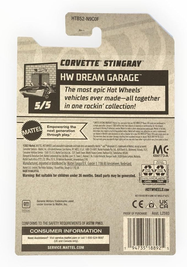 Hot Wheels Corvette Stingray, HW Dream Garage 5/5 [red] 109/250