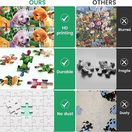 300 Pieces Puzzles for Adults,Unique Fun Dogs Jigsaw Puzzles 300 Pieces for Adults Kids Seniors,Animal Pet Lover Puzzle for Kids Ages 8-10 10-12,Challenging Puzzles Perfect for Game Nights,20.5*15 In