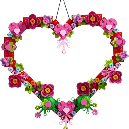 LEGO Heart Ornament Building Toy Set - Fun Arts and Crafts Idea for Girls and Boys, Ages 9+ - Gift for Kids - Display on The Wall as Home Decoration - 40638