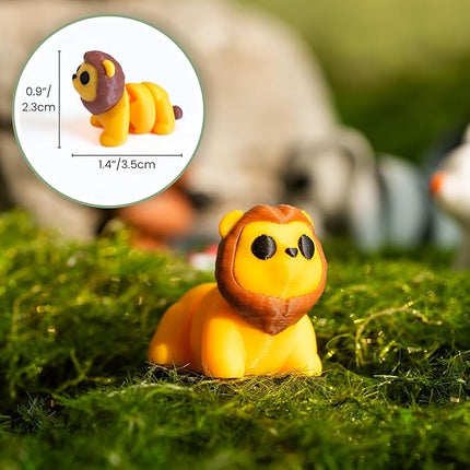 21 pcs Mini 3D Printed Animal Figurines, Flexible Articulated Fidget Toys, Cute Desk Decor, Party Favors, Goodie Bag Stuffers, Gifts for Kids Carnival Prizes Graduation Rewards (21pcs)