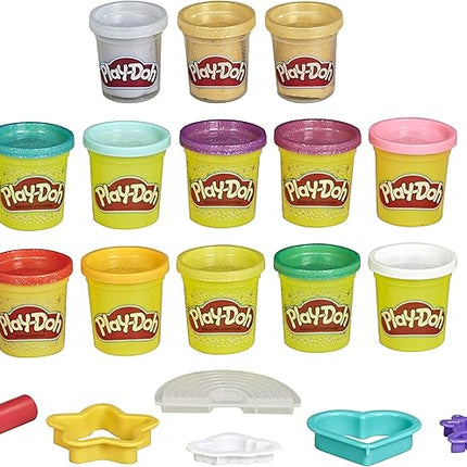 Play-Doh Unicorn Theme 13-Pack of Non-Toxic Modeling Compound Including Sparkle and Metallic Colors Plus 6 Tools (Amazon Exclusive)