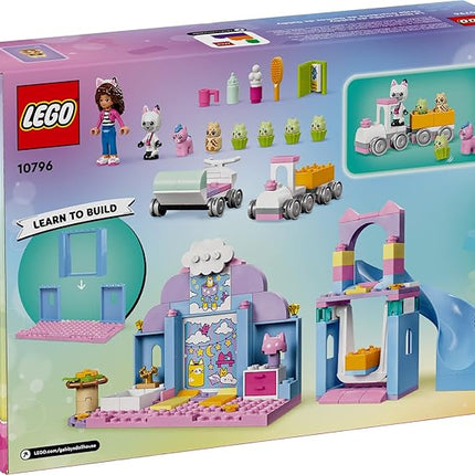 LEGO Gabby’s Dollhouse Gabby’s Kitty Care Ear Animal Playset for Kids, Pet Pretend-Play Entertainment Toy with a Pink Car, Slide, and Figures, Cat Toy Gift for Girls and Boys Ages 4 and Up, 10796