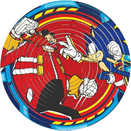 Spin Flip Puzzle: Sonic & Dr. Eggman, 3D Puzzle, Challenging, Fun, Interactive Brain Teaser for Kids and Adults, Fidget Toy for Decrompression, Easily Portable