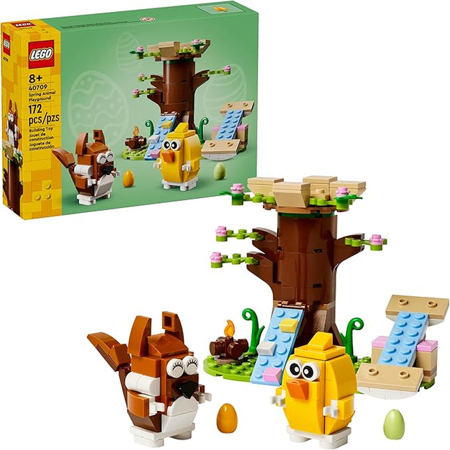 LEGO Spring Animal Playground Building Toy - Pretend Play Set with Squirrel and Bird Figure for Boys and Girls, Ages 8+ - Gift for Kids - 40709