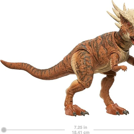 Mattel Jurassic World Hammond Collection Dinosaur Action Figure Toy, Stygimoloch, Premium Movie Design Glass Eyes & 14 Points Articulation