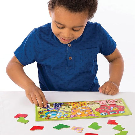 ORCHARD TOYS Moose Smelly Socks Game. Find Matching Pairs of Socks for Your Monsters! for Ages 3-6 and 2-4 Players