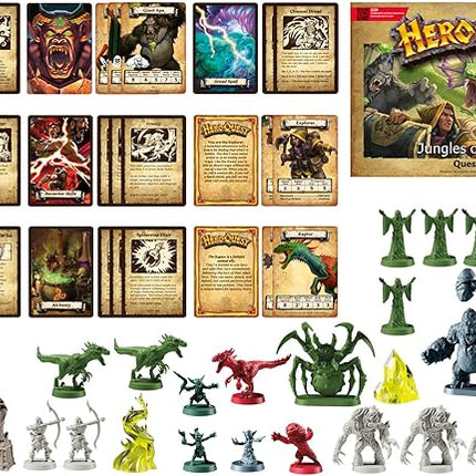 Avalon Hill HeroQuest Jungles of Delthrak Quest Pack | Roleplaying Games | Ages 14+ | 2 to 5 Players | Requires HeroQuest Game System to Play