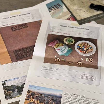 Mystery Game | National Parks Trail of Secrets – Be a Detective and Investigate an Unsolved case, Escape Room Puzzle Game, for Date Night, Family Night or Solo.