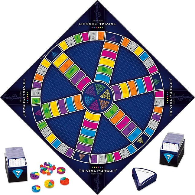 Hasbro Gaming Trivial Pursuit Master Edition Trivia Game, Board Games for Adults and Teens, Includes Electronic Timer, Trivia Games for 2 to 6 Players, Ages 16 and Up (Amazon Exclusive)