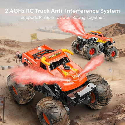 Waterproof Monster Truck Toys 1:16 Amphibious Remote Control Car All Terrain Off-Road Pickup Truck 4WD RC Cars Toys for 8 9 10 11 12 Year Old Boys Girls Gifts