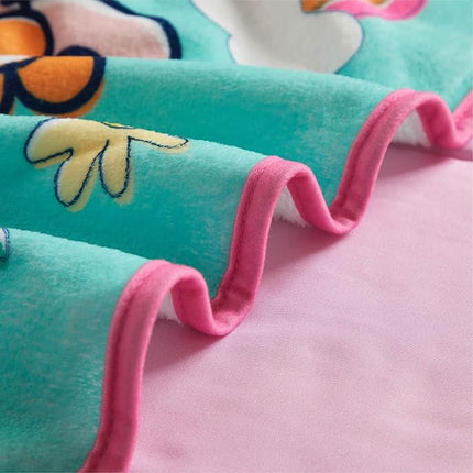 Super Soft Plush Toddler Quilted Nap Mat with Built in Blanket and Pillow