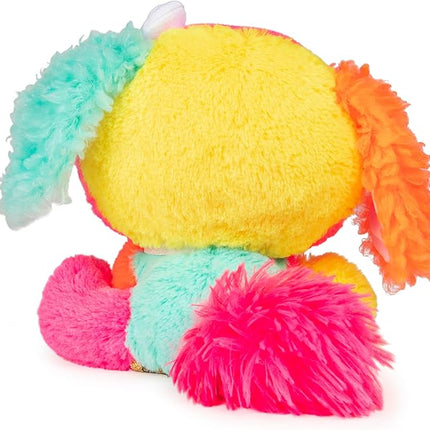 GUND P.Lushes Designer Fashion Pets Cyndi Pupowski Dog Premium Stuffed Animal Soft Plush, Pink and Orange, 6”