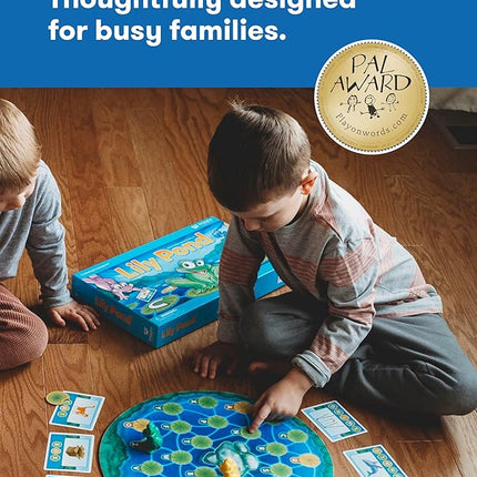 SimplyFun Lily Pond - Educational Game to Practice Early Reading and Spelling - an Engaging and Fun Toddler Game - 2 to 4 Players, Ages 4 & Up