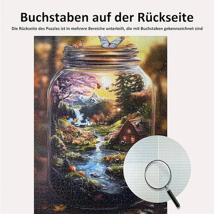 Jigsaw Puzzles for Adults 1000 Pieces Impossible Hard Difficult Challenging Puzzles for Adults 1000pc Puzzles World in Bottle Nature's Dream Jigsaw Puzzle 1000 Pieces 28 x 20 inch