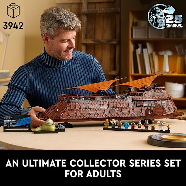 LEGO Star Wars Jabba's Sail Barge Building Sets for Adults - Star Wars Ship Collectibles Set for Fans - 3,942 Piece Display - Gifts for Men & Women - 75397