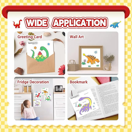 Paint with Water Coloring Books for Toddlers, Watercolor Painting Books for Kids Water Color Paint Kit Art Craft Birthday Gift for Ages 1-3, 4-8 (Dinosaurs)
