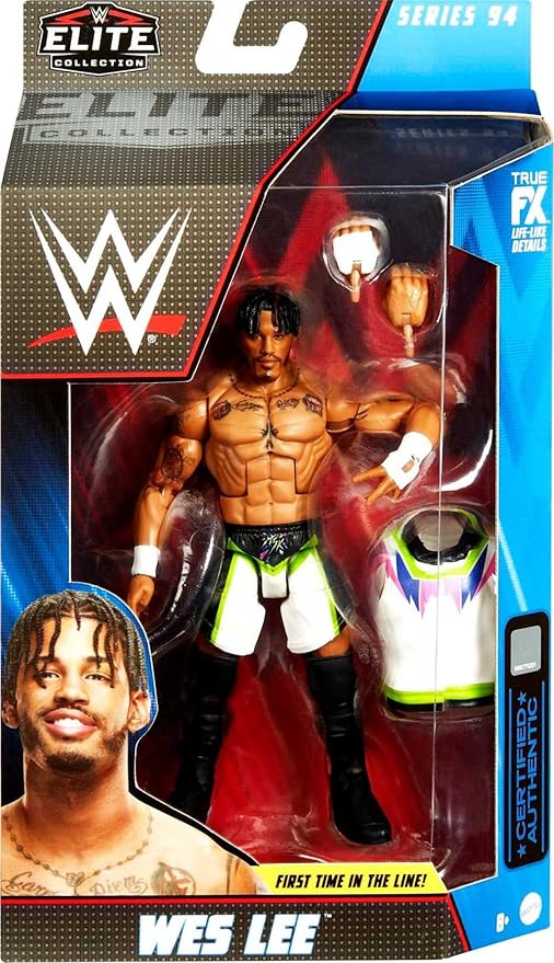 Mattel WWE Wes Lee Elite Collection Action Figure, 6-inch Posable Collectible Gift for WWE Fans Ages 8 Years Old & Up