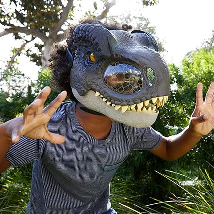 Mattel Jurassic World Dominion Chomp N Roar Dinoaur Mask, Tyrannosaurus Rex Dino Role-Play Toy & Costume Accessory with Jaw Motion & Roar Sounds