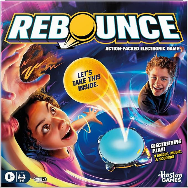 Rebounce Game | Indoor and Outdoor Electronic Action Game for Kids, Teens, and Adults | Ages 8+ | 2 to 6 Players | 10 Mins. | Family Travel Games