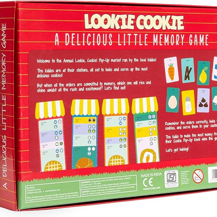 Lookie Cookie - A Memory Card Game for Kids Ages 6 and Up | Fun Memory and Concentration Building Game | Develop Cognitive Skills (2-4 Players)