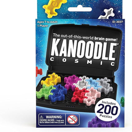 Educational Insights Kanoodle Cosmic - 3D Brain Teaser Puzzle, Mind Challenge Toys for Single Player, Handheld Travel Games, Extra Challenging Logic Puzzles and Gifts for Kids, Teens & Adults Ages 7+