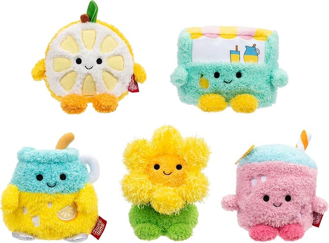 BumBumz 4.5-inch LemonadeStandBumz Plush 5-Pack - Lemon Leah, Strawberry Lemonade Shivani, Dandelion Darlene, Lemonade Stand Larry, Lemonade Pitcher Luka - from The Makers of Original Squishmallows